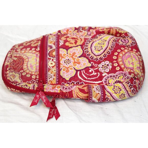 Vera Bradley Raspberry Fizz Paisley Mini Backpack Small Adjustable Straps - Picture 4 of 11